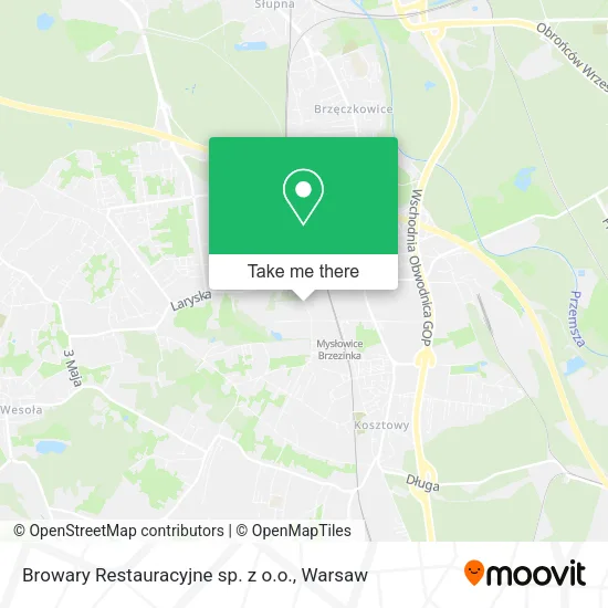 Карта Browary Restauracyjne sp. z o.o.