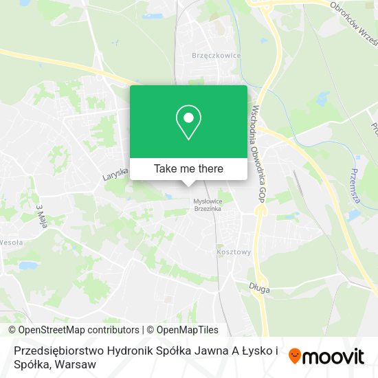 Przedsiębiorstwo Hydronik Spółka Jawna A Łysko i Spółka map