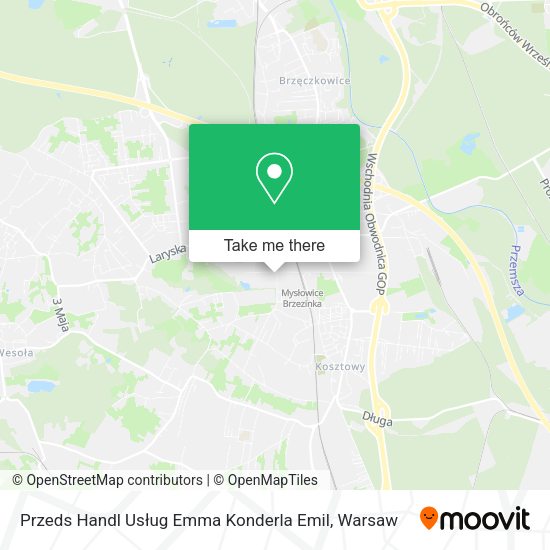 Przeds Handl Usług Emma Konderla Emil map