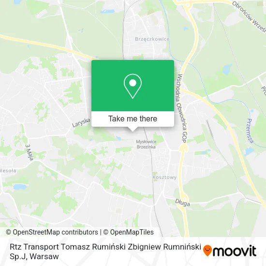 Rtz Transport Tomasz Rumiński Zbigniew Rumniński Sp.J map
