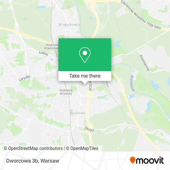 Карта Dworcowa 3b