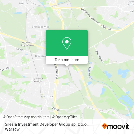 Карта Silesia Investment Developer Group sp. z o.o.