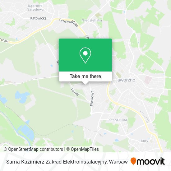 Sarna Kazimierz Zakład Elektroinstalacyjny map