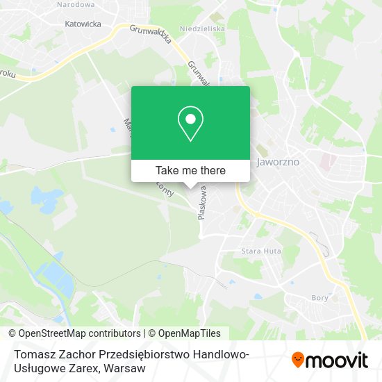 Tomasz Zachor Przedsiębiorstwo Handlowo-Usługowe Zarex map