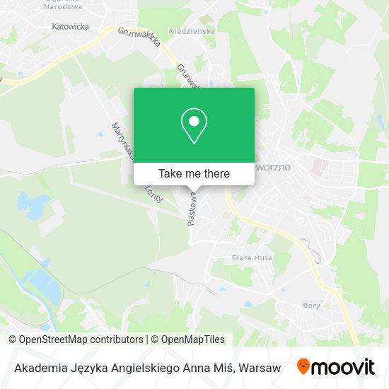 Akademia Języka Angielskiego Anna Miś map