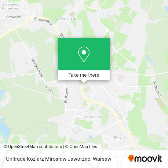 Unitrade Koziarz Mirosław Jaworzno map