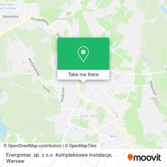 Карта Energomer. sp. z o.o. Kompleksowe Instalacje