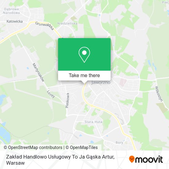 Zakład Handlowo Usługowy To Ja Gąska Artur map