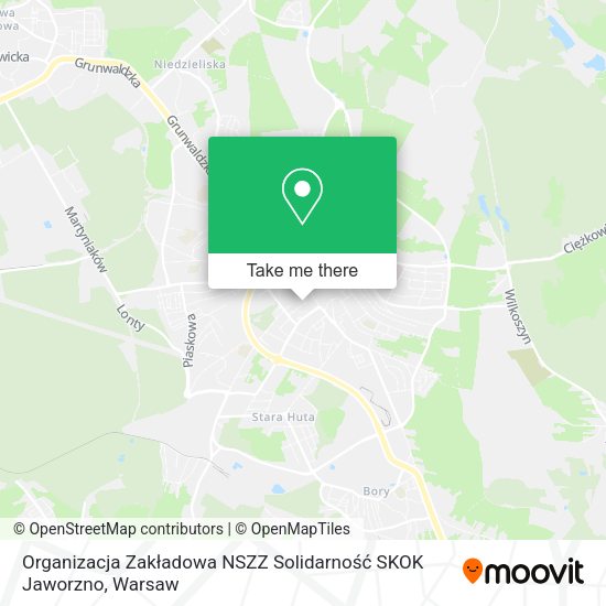 Organizacja Zakładowa NSZZ Solidarność SKOK Jaworzno map