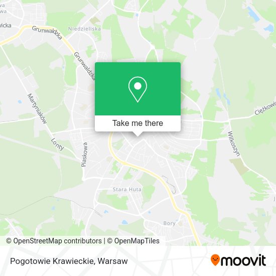 Pogotowie Krawieckie map