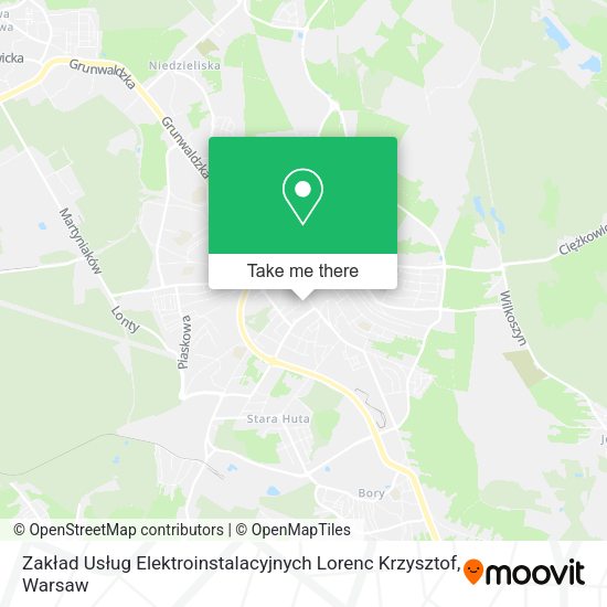 Zakład Usług Elektroinstalacyjnych Lorenc Krzysztof map