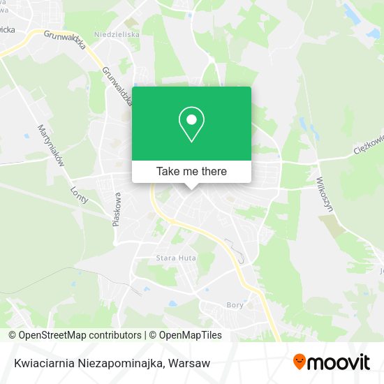 Kwiaciarnia Niezapominajka map