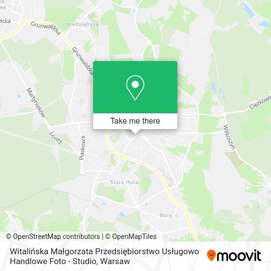 Witalińska Małgorzata Przedsiębiorstwo Usługowo Handlowe Foto - Studio map