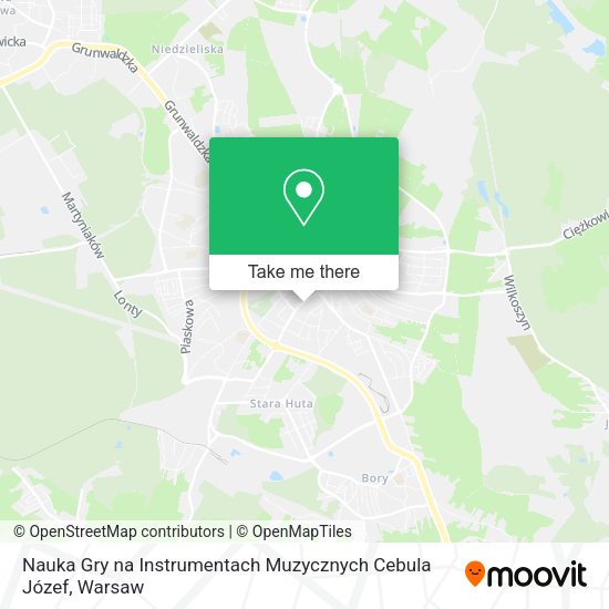 Nauka Gry na Instrumentach Muzycznych Cebula Józef map