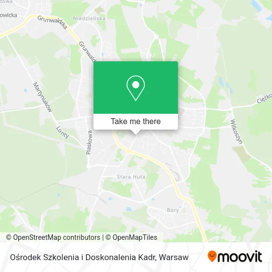 Карта Ośrodek Szkolenia i Doskonalenia Kadr