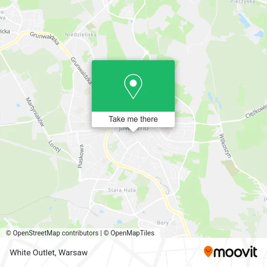 White Outlet map