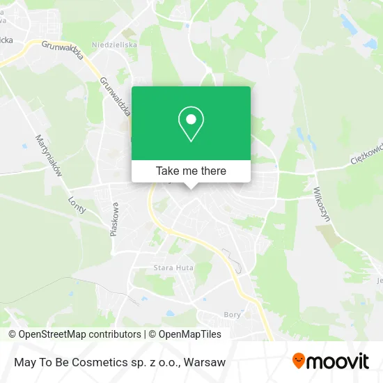 Карта May To Be Cosmetics sp. z o.o.