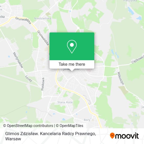 Glimos Zdzisław. Kancelaria Radcy Prawnego map