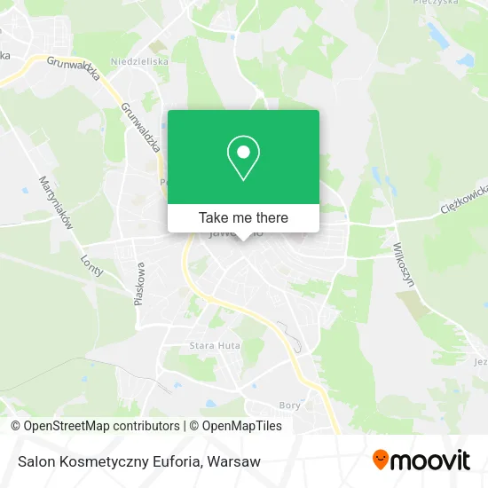 Карта Salon Kosmetyczny Euforia
