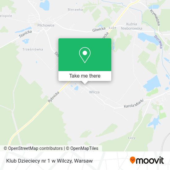 Klub Dzieciecy nr 1 w Wilczy map