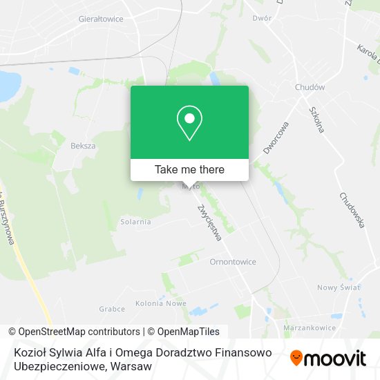 Kozioł Sylwia Alfa i Omega Doradztwo Finansowo Ubezpieczeniowe map