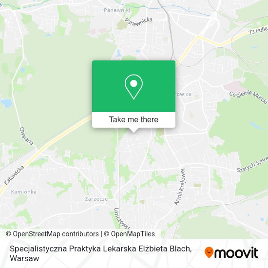 Specjalistyczna Praktyka Lekarska Elżbieta Blach map