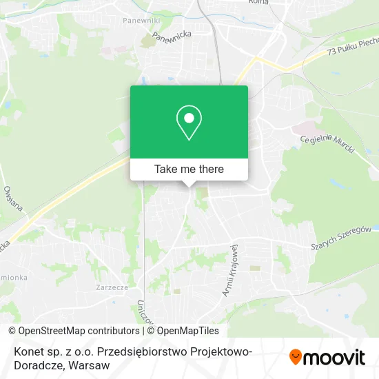 Konet sp. z o.o. Przedsiębiorstwo Projektowo-Doradcze map
