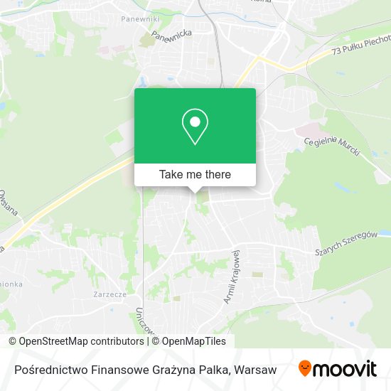 Pośrednictwo Finansowe Grażyna Palka map