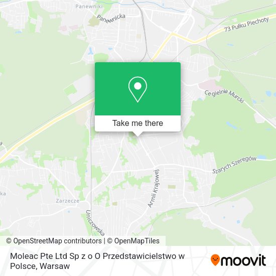 Moleac Pte Ltd Sp z o O Przedstawicielstwo w Polsce map