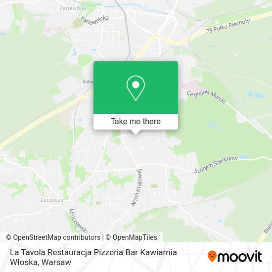 La Tavola Restauracja Pizzeria Bar Kawiarnia Włoska map