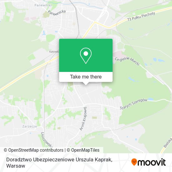 Doradztwo Ubezpieczeniowe Urszula Kaprak map