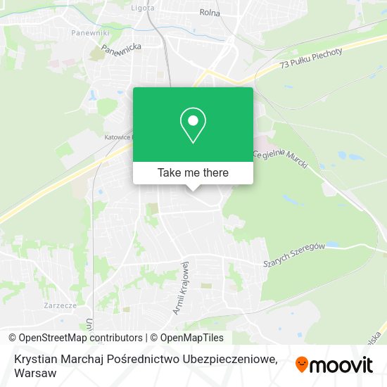 Krystian Marchaj Pośrednictwo Ubezpieczeniowe map