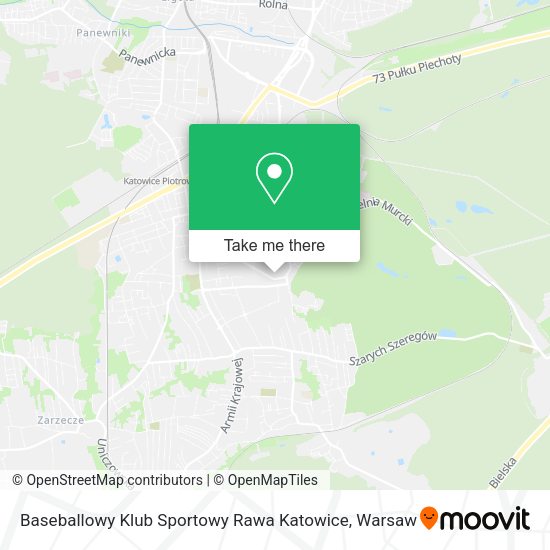 Baseballowy Klub Sportowy Rawa Katowice map