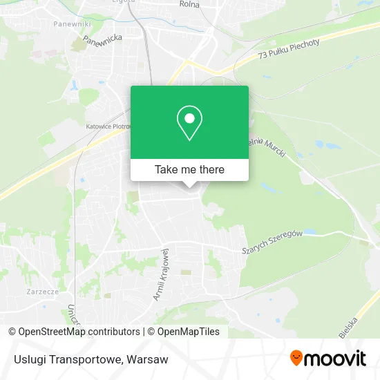 Карта Uslugi Transportowe