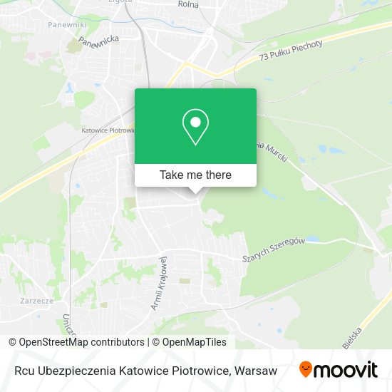 Rcu Ubezpieczenia Katowice Piotrowice map