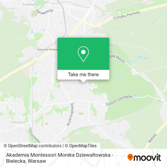 Карта Akademia Montessori Monika Dziewałtowska - Bielecka