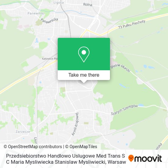 Przedsiebiorstwo Handlowo Uslugowe Med Trans S C Maria Mysliwiecka Stanislaw Mysliwiecki map