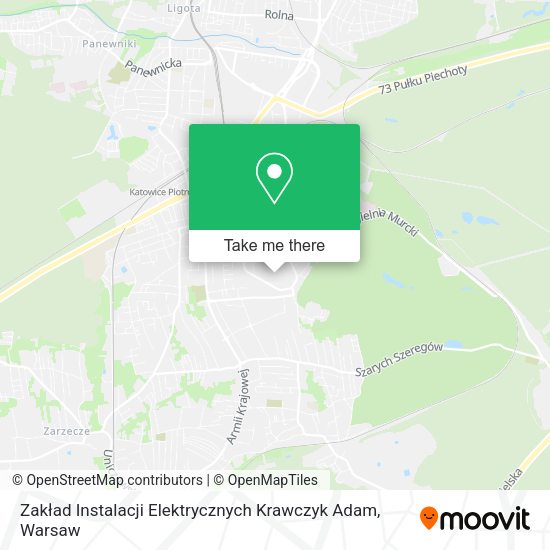 Zakład Instalacji Elektrycznych Krawczyk Adam map