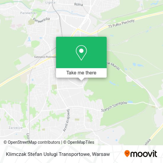 Klimczak Stefan Usługi Transportowe map