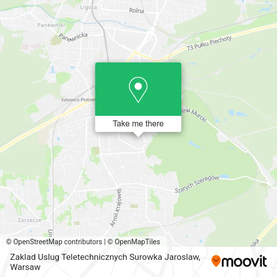 Карта Zaklad Uslug Teletechnicznych Surowka Jaroslaw