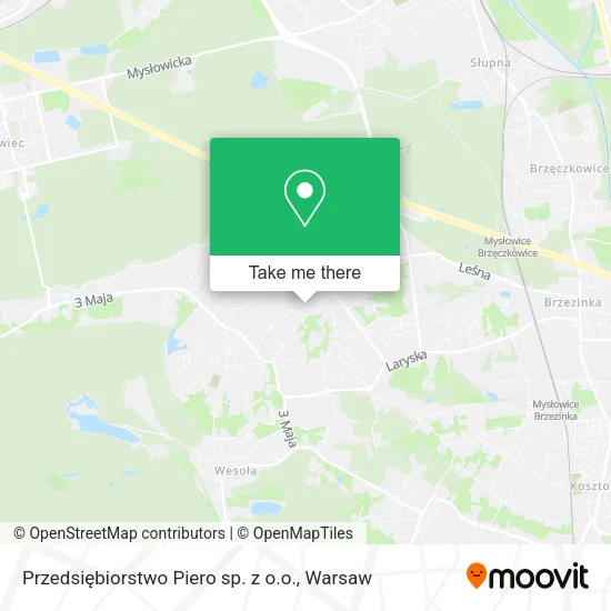 Карта Przedsiębiorstwo Piero sp. z o.o.
