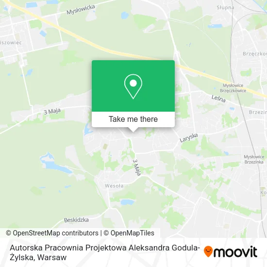 Карта Autorska Pracownia Projektowa Aleksandra Godula-Żylska