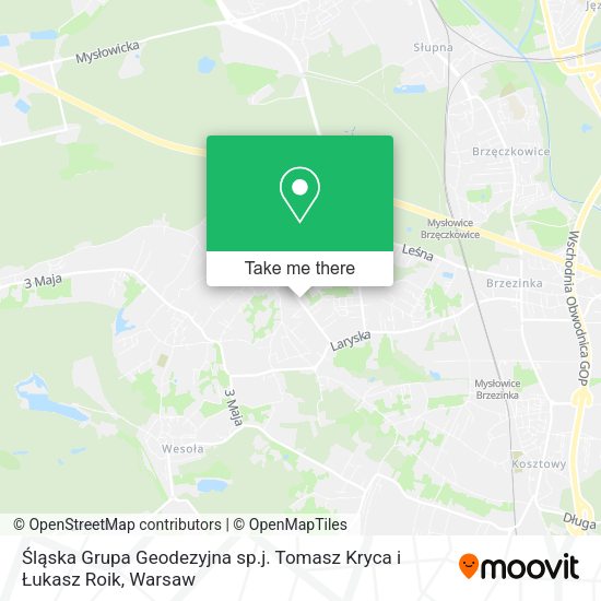 Śląska Grupa Geodezyjna sp.j. Tomasz Kryca i Łukasz Roik map