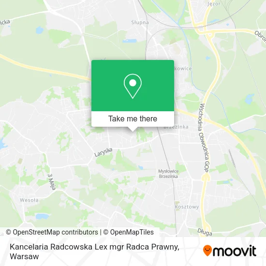 Карта Kancelaria Radcowska Lex mgr Radca Prawny