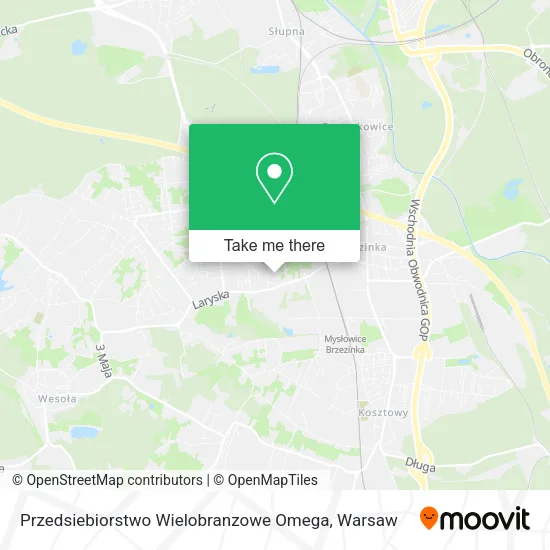 Przedsiebiorstwo Wielobranzowe Omega map