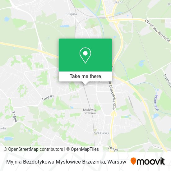 Myjnia Bezdotykowa Mysłowice Brzezinka map