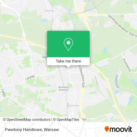 Карта Pawilony Handlowe