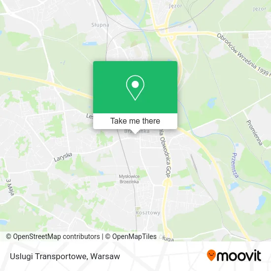 Карта Uslugi Transportowe