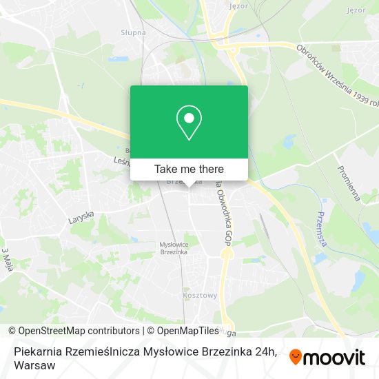 Piekarnia Rzemieślnicza Mysłowice Brzezinka 24h map