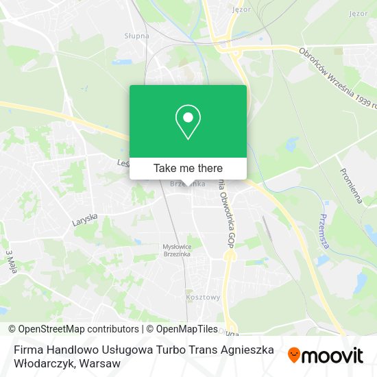 Firma Handlowo Usługowa Turbo Trans Agnieszka Włodarczyk map